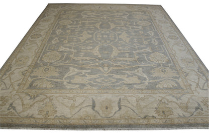 Traditional Whitewash Chobie Wool Hand Knotted Rug 8x10 -w3108