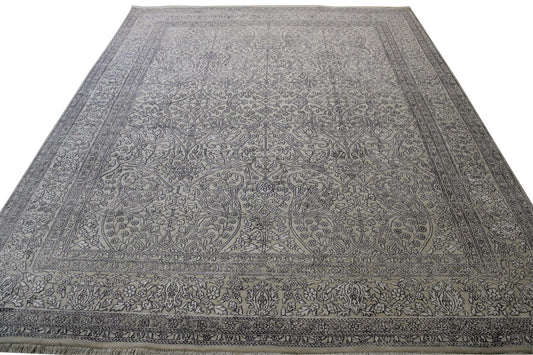 Traditional Haji Jalili Wool/silk Hand Knotted Rug 8x10 -w20068