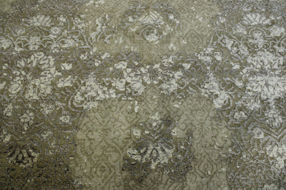 Transitional Abstract Broken Design Wool/silk Hand Knotted Rug 8x10 -w2007