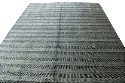 Modern Grass Design Wool Hand loom Rug 8x10 -w5048