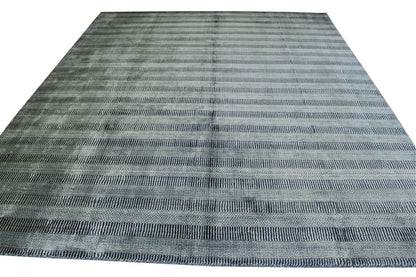 Modern Grass Design Wool Hand loom Rug 8x10 -w5048