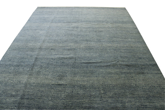 Modern Grass Design Wool Hand Knotted Rug 8x10 -w2146