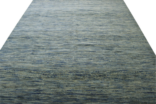 Modern Grass Design Wool Hand Knotted Rug 8x10 -w2152