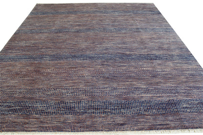 Modern Grass Design Wool Hand Knotted Rug 8x10 -w2142