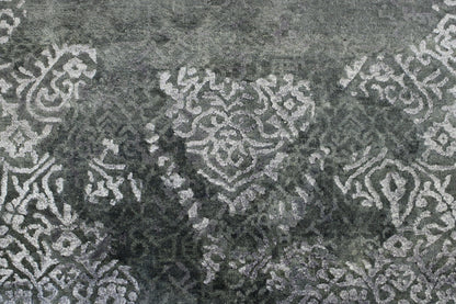 Modern Abstract Broken Design Wool/silk Hand Knotted Rug 8x10 -w2008