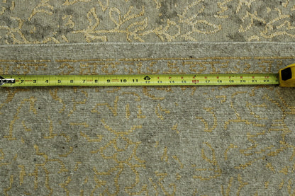 Transitional Abstract Broken Design Wool/silk Hand Knotted Rug 8x10 -w2005