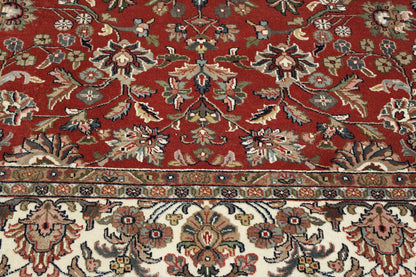 Traditional Mashad Design Wool Hand Knotted Rug 8x10 -w2276