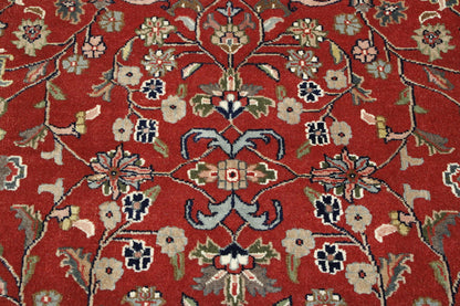 Traditional Mashad Design Wool Hand Knotted Rug 8x10 -w2276