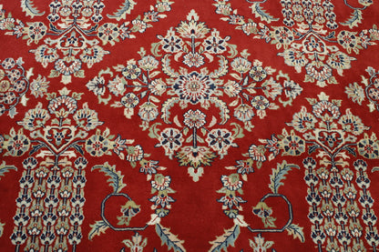 Traditional Sharokh Design Wool Hand Knotted Rug 8x10 -w2271