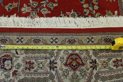 Traditional Sharokh Design Wool Hand Knotted Rug 8x10 -w2271