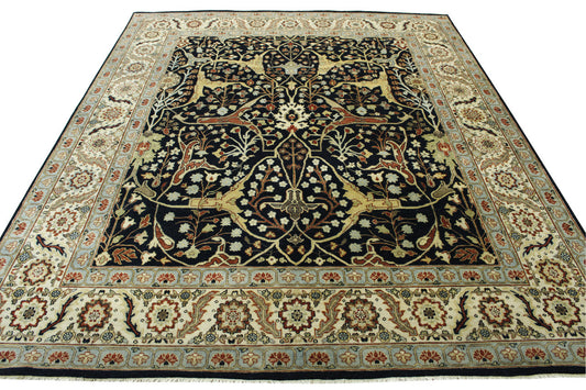 Traditional Fine Sherapi Wool Hand Knotted Rug 8x10 -w20218