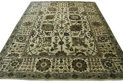 Traditional Fine Sherapi Wool Hand Knotted Rug 8x10 -w20200
