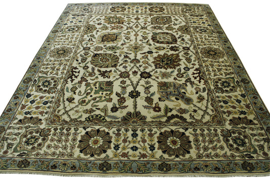 Traditional Fine Sherapi Wool Hand Knotted Rug 8x10 -w20200