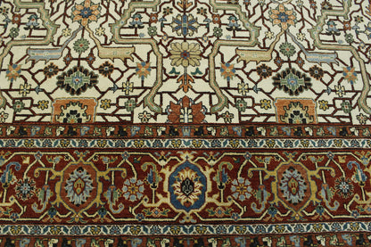 Traditional Fine Sherapi Wool Hand Knotted Rug 8x10 -w20211