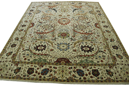 Traditional Fine Sherapi Wool Hand Knotted Rug 8x10 -w20206