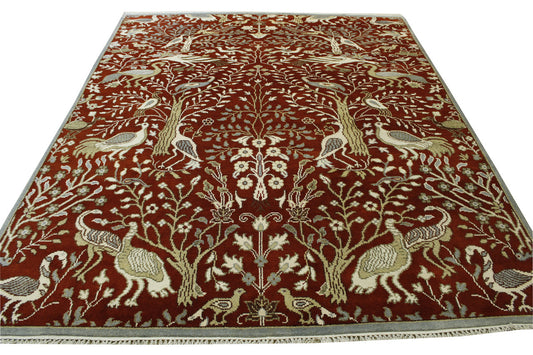 Tribal Zigler Wool Hand Knotted Rug 8x10 -w20260