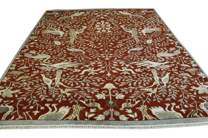 Tribal Zigler Wool Hand Knotted Rug 8x10 -w20260