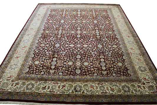 Traditional Fine Sherapi Wool Hand Knotted Rug 8x10 -w20237