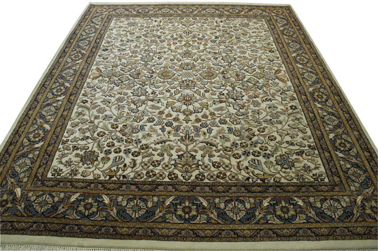 Traditional Herake Design Wool Hand Knotted Rug 8x10 -w2272