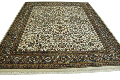 Traditional Herake Design Wool Hand Knotted Rug 8x10 -w2272