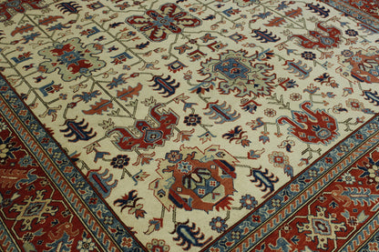 Tribal Super Kazak Wool Hand Knotted Rug 8x10 -b-106