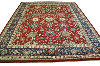 Tribal Super Kazak Wool Hand Knotted Rug 8x10 -b-107