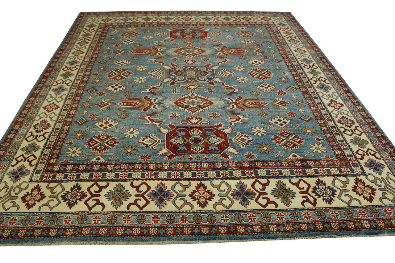 Tribal Super Kazak Wool Hand Knotted Rug 8x10 -b-105