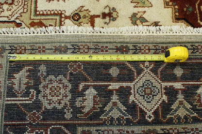 Tribal Heriz Wool Hand Knotted Rug 8x10 -w20259