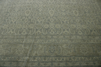 Oushak White wash Chobie Wool Hand knotted Rug 9.0x12.0 - w5064