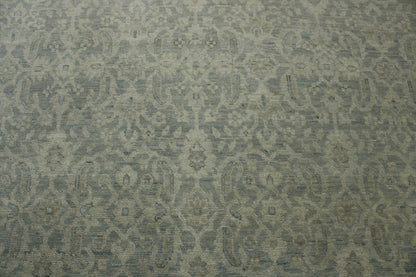 Oushak White wash Chobie Wool Hand knotted Rug 9.0x12.0 - w5064