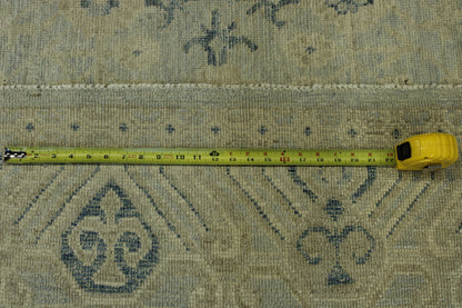 Oushak White wash Chobie Wool Hand Knotted Rug 8.0x10.0 -w5070
