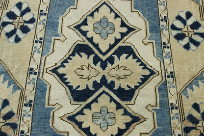 Oushak White wash Chobie Wool Hand Knotted Rug 2.6x14.0 -w5081