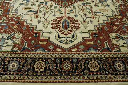 Tribal Fine Sherapi Wool Hand knotted Rug 9.0x12.0 - w20217
