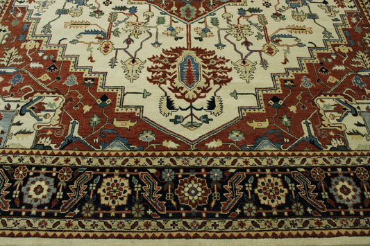 Tribal Fine Sherapi Wool Hand knotted Rug 9.0x12.0 - w20217