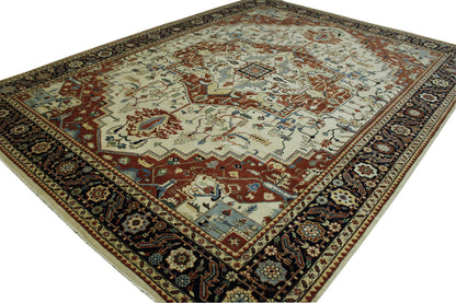 Tribal Fine Sherapi Wool Hand knotted Rug 9.0x12.0 - w20217