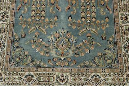 Traditional Indo Sharookh Wool Hand Knotted Rug 3x5 - w2183