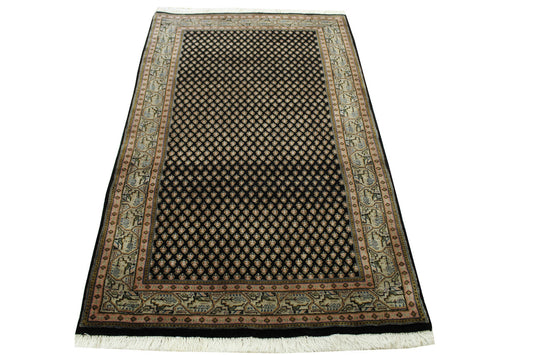 Traditional Indo Bidjar Wool Hand Knotted Rug 3x5 - w2190