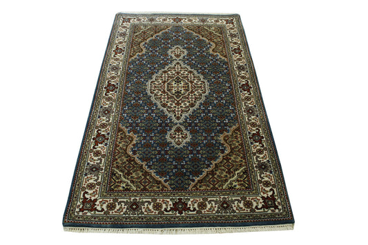 Traditional Tabriz Wool Hand Knotted Rug 3x5 - w5085