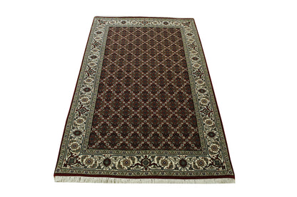 Traditional Fine Mir Wool Hand Knotted Rug 3x5 - w5086