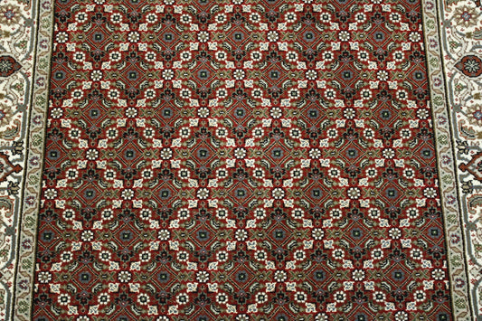 Traditional Fine Mir Wool Hand Knotted Rug 3x5 - w5086