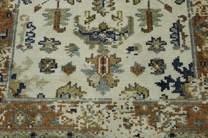 Transitional Abstract Broken Design Wool/viscose Hand Knotted Rug 3x5 - w2242