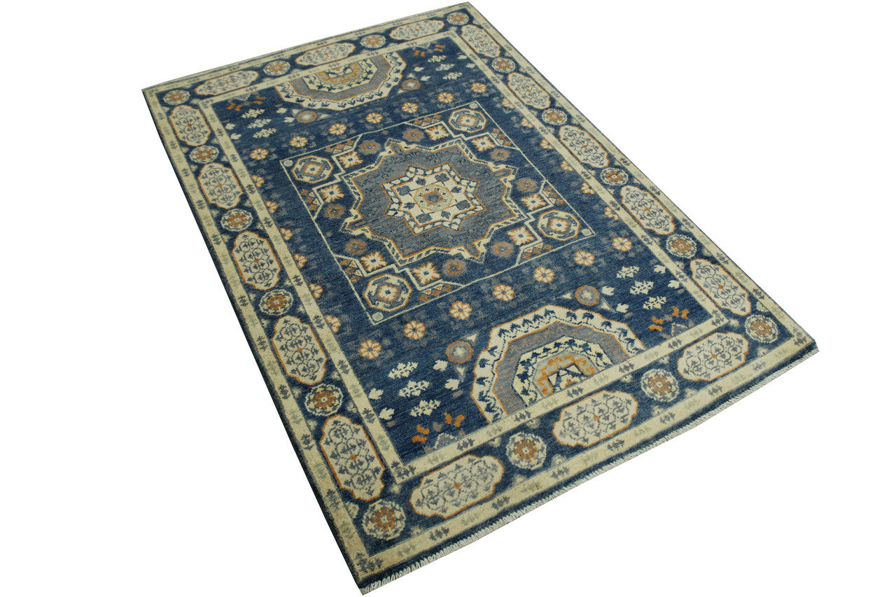 Tribal Super Kazak Wool Hand Knotted Rug 3x5 - b-128