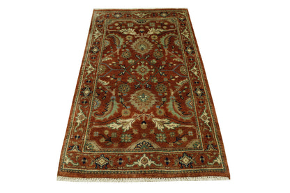 Tribal Heriz Wool Hand Knotted Rug 3x5 - w20083