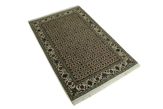 Traditional Indo Bidjar Wool Hand Knotted Rug 3x5 - w5090