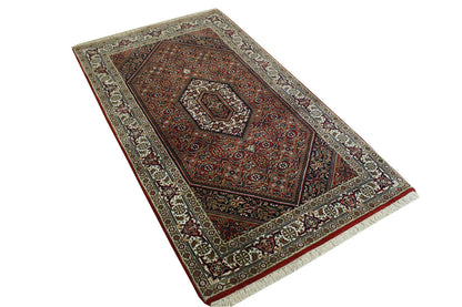 Traditional Indo Bidjar Wool Hand Knotted Rug 3x5 - w5120