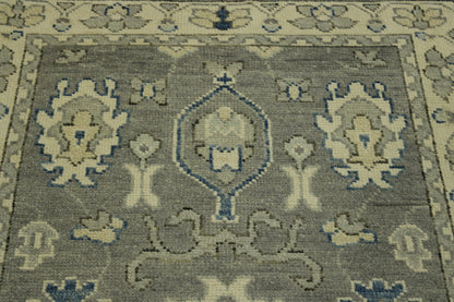 Oushak Whitewash Chobie Wool Hand Knotted Rug 3x5 - w2092