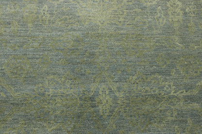 Oushak Bamyan Chobie Wool/silk Hand Knotted Rug 4.0X14.0 -g-3