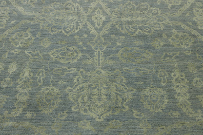 Oushak Bamyan Chobie Wool/silk Hand Knotted Rug 4.0X14.0 -g-3