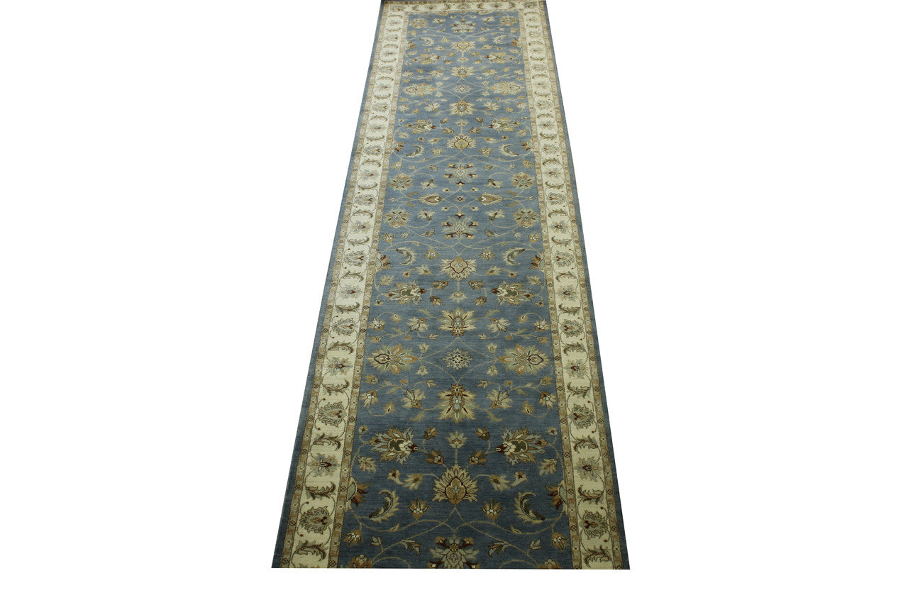 Oushak Indo Zigler Wool Hand Knotted Rug 4.0X16.0 -w20136