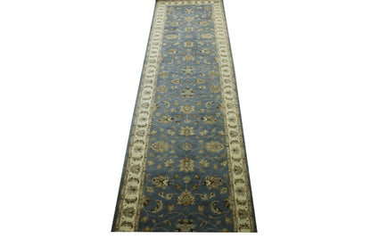 Oushak Indo Zigler Wool Hand Knotted Rug 4.0X16.0 -w20136